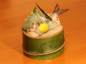 竹の器（刺身）