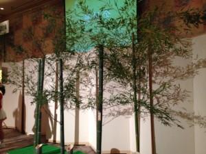 竹のディスプレイ