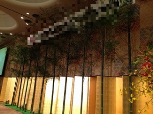 竹のディスプレイ