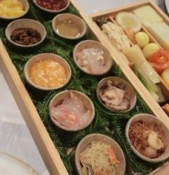 おせち料理を彩る青竹のうつわ