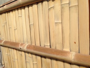 竹垣の洗い方　建仁寺垣の洗い方