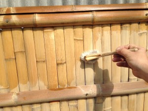 竹垣のメンテナンス