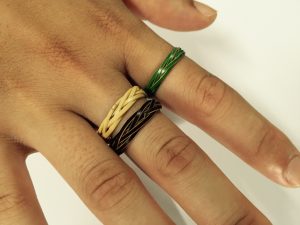 竹で作る指輪、製作体験教室