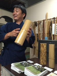 竹で作る指輪、製作体験教室