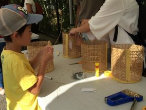 竹あかりワークショプ