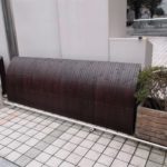 駒寄せ　犬矢来　染め竹