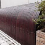 駒寄せ　犬矢来　染め竹