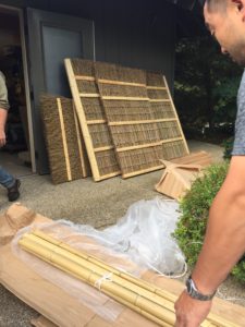 竹枝穂垣 アメリカで設置