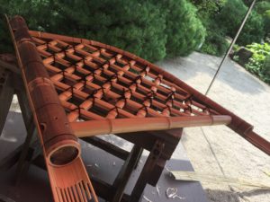 光悦寺垣　アメリカで実演