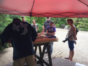 光悦寺垣　アメリカで実演