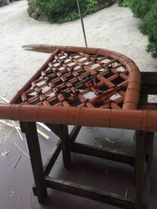 光悦寺垣　アメリカで実演