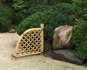 光悦寺垣　アメリカで実演