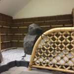 竹枝穂垣と光悦寺垣　アメリカアンダーソン庭園に設置しました。