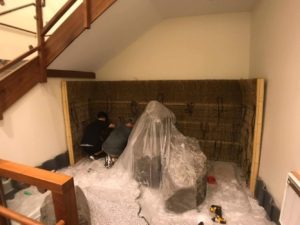 竹枝穂垣と光悦寺垣　アメリカアンダーソン庭園に設置しました。