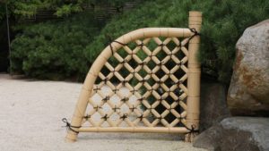 光悦寺垣の製作実演