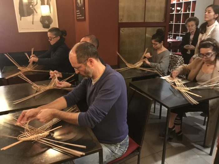イタリア・ローマで竹工芸のワークショップ
