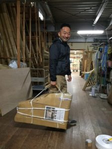 イタリア・ローマで竹工芸の実演