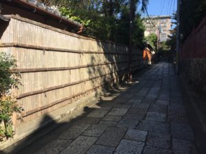 田舎亭　竹垣施工前