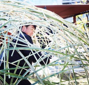 長岡京バンビオイルミネーション2018真下