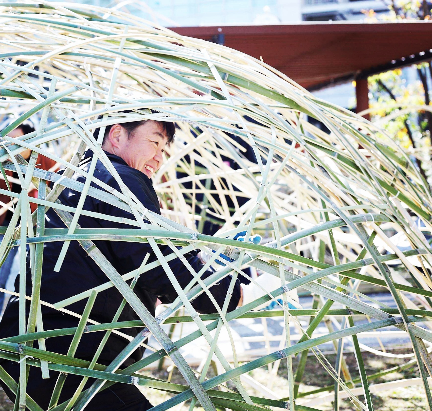 長岡京バンビオイルミネーション2018真下