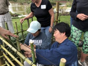 アメリカ森上庭園竹垣morikamijapanesegarden