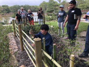 アメリカ森上庭園竹垣morikamijapanesegarden
