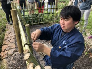 アメリカ森上庭園竹垣morikamijapanesegarden