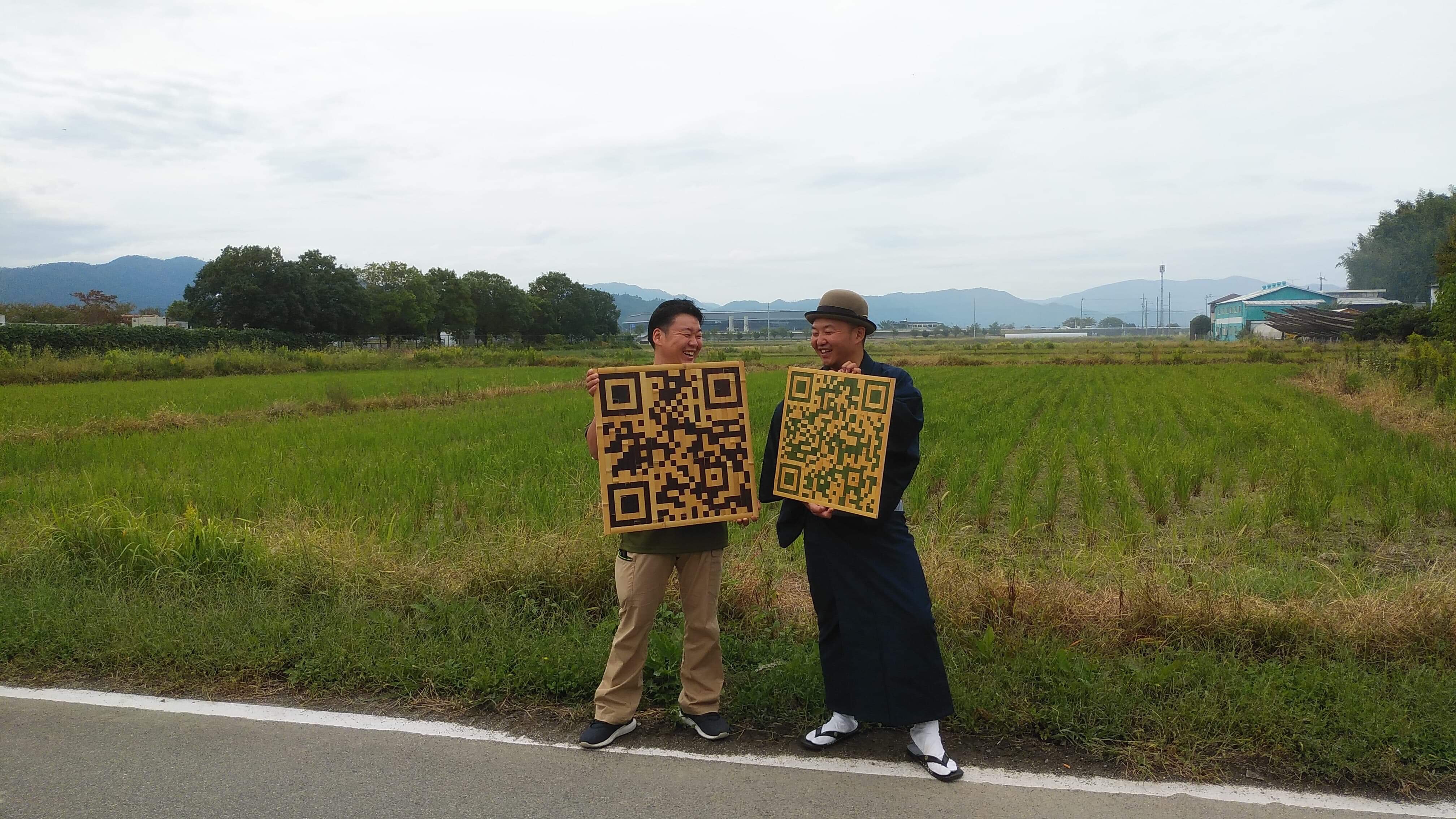 長岡銘竹の竹のQRコード