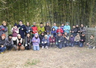 放置竹林の“竹”の利活用ワークショップで竹垣制作を行いました！