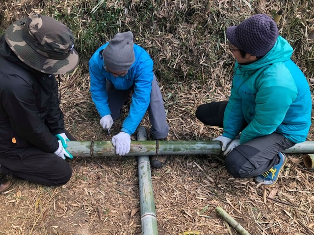 竹垣&竹編みの竹工芸ワークショップにチャレンジ