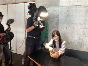 ちちんぷいぷい竹垣制作撮影玉巻アナ