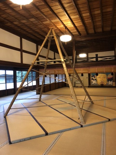 まるごと美術館2020妙覚寺竹のインスタレーション長岡銘竹