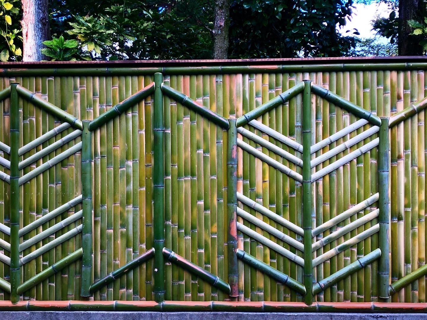 新しいスタイルの竹垣長岡銘竹株式会社