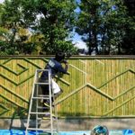 新しいスタイルの竹垣を作る長岡銘竹株式会社