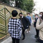 新しいスタイルの竹垣を立命館の学生さんと一緒に作る長岡銘竹株式会社