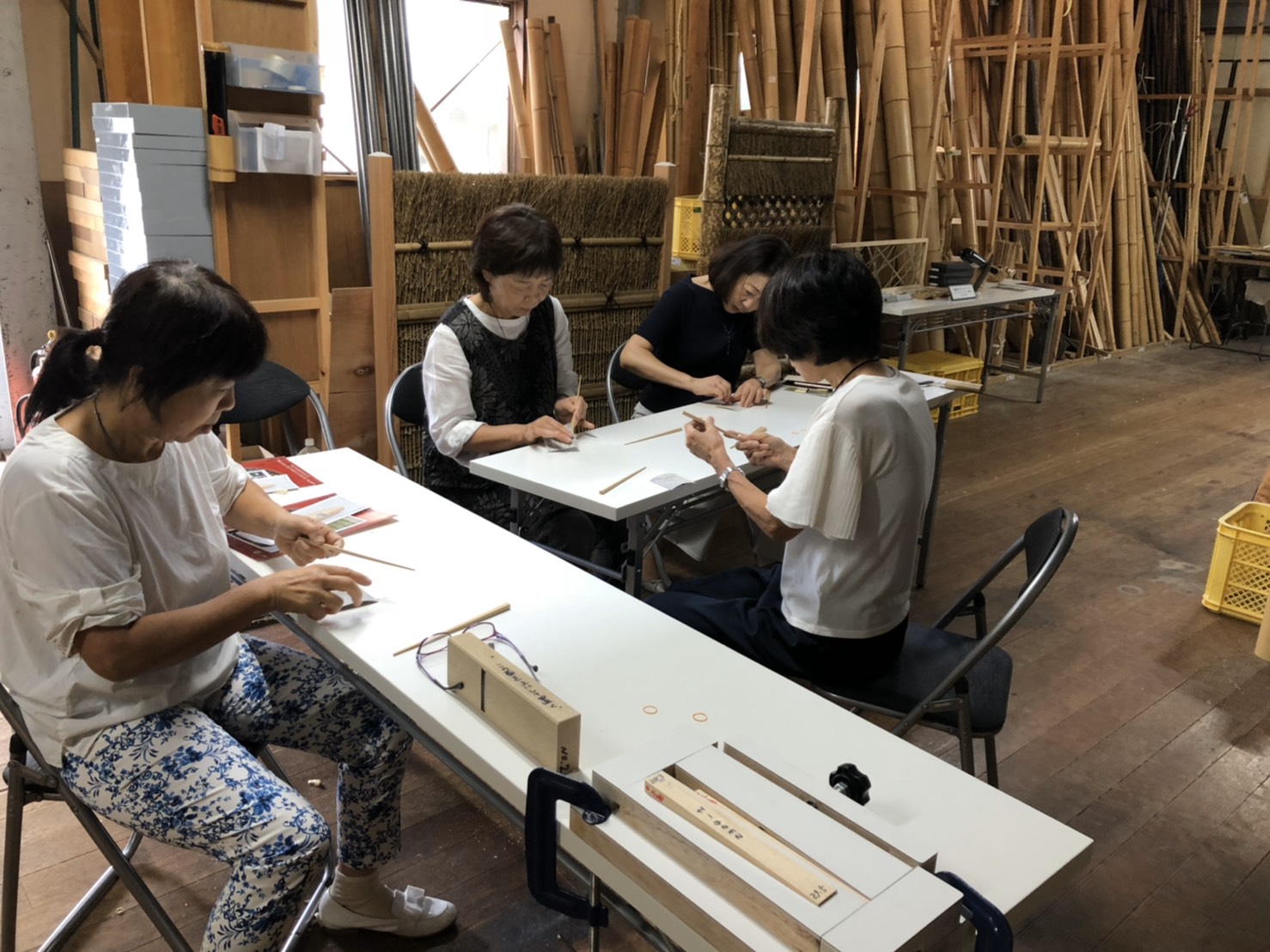 竹工芸体験乙訓亀岡ワークショップ