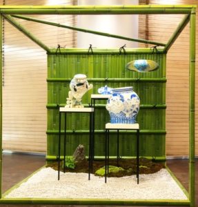 阪急メンズ大阪で開催中侘び寂びがテーマの展示