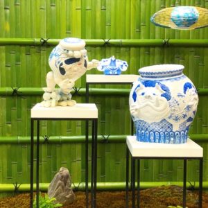 阪急メンズ大阪で開催中侘び寂びがテーマの展示