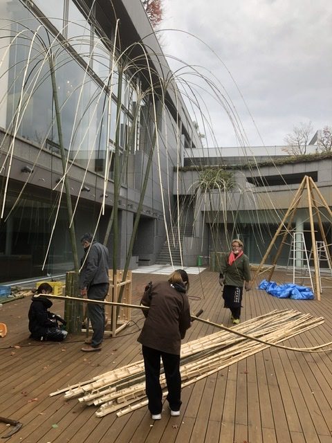 竹の空間演出＠みやこめっせTASKの学生とコラボ