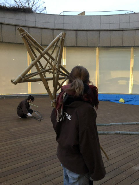 竹の空間演出＠みやこめっせTASKの学生とコラボ