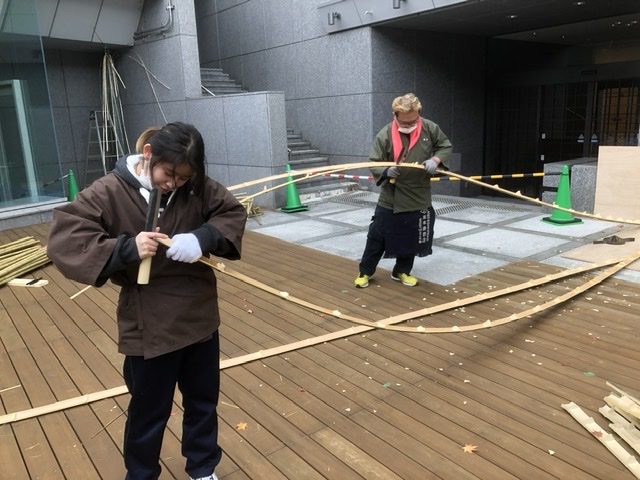 竹の空間演出＠みやこめっせTASKの学生とコラボ