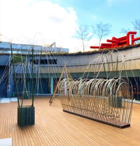 竹のインスタレーション