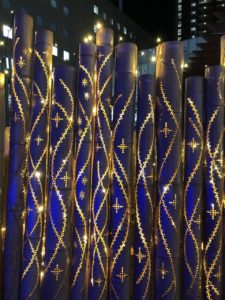 長岡京　竹のイルミネーション