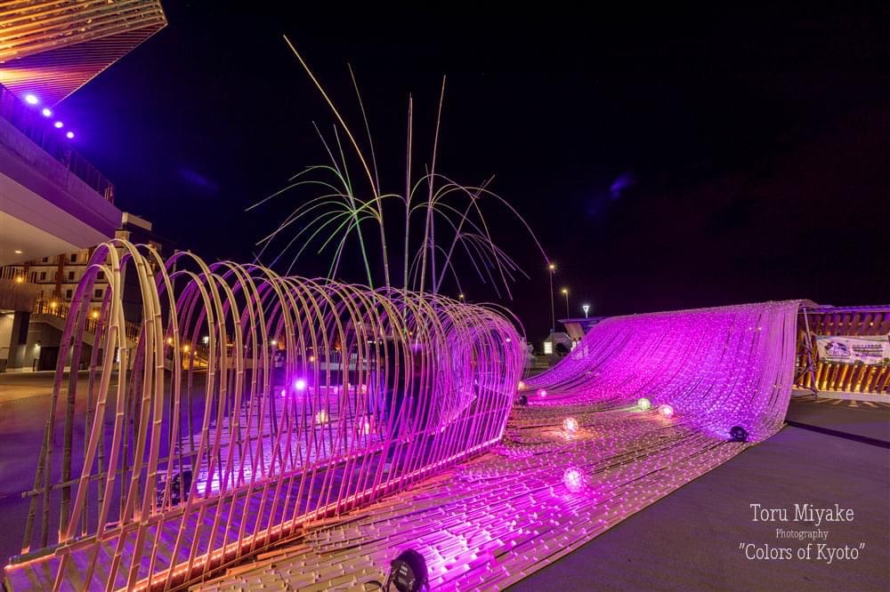 亀岡　竹のイルミネーション