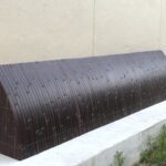 染煤竹の犬矢来（駒寄せ）