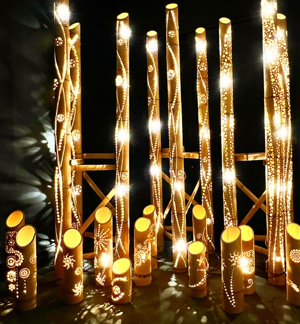 竹あかりinモリカミミュージアム&日本庭園