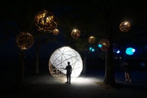 大津よはのつき竹オブジェ